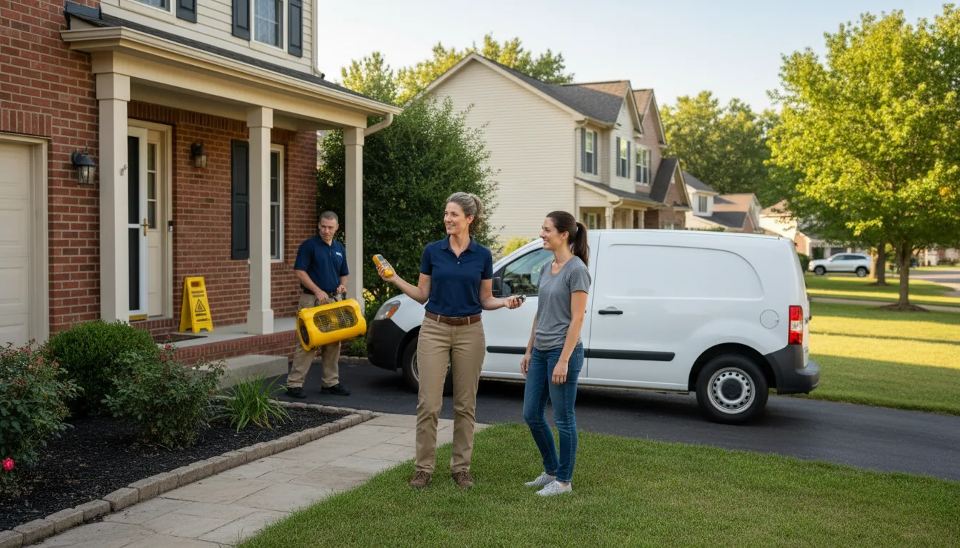 Residential water damage restoration in Cope, CO
